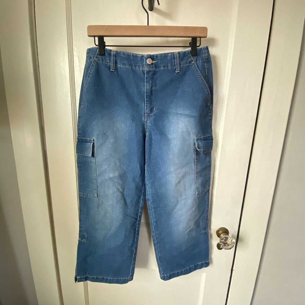 VINTAGE GLORIA VANDERBILT WIDE LEG JEAN - SIZE8